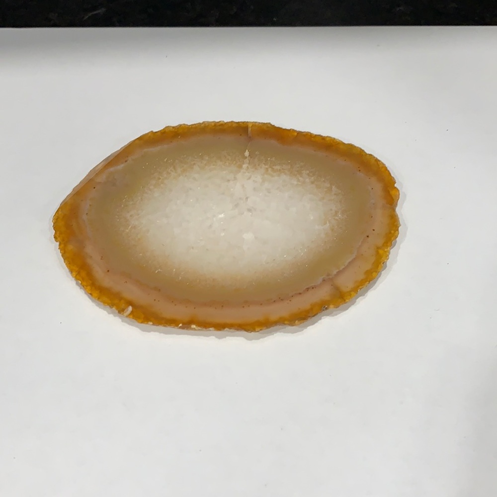 Rock slice decor piece great coaster